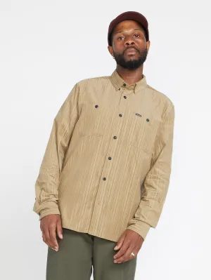 V Ent Fat Tony Gewebtes Hemd - KHAKI