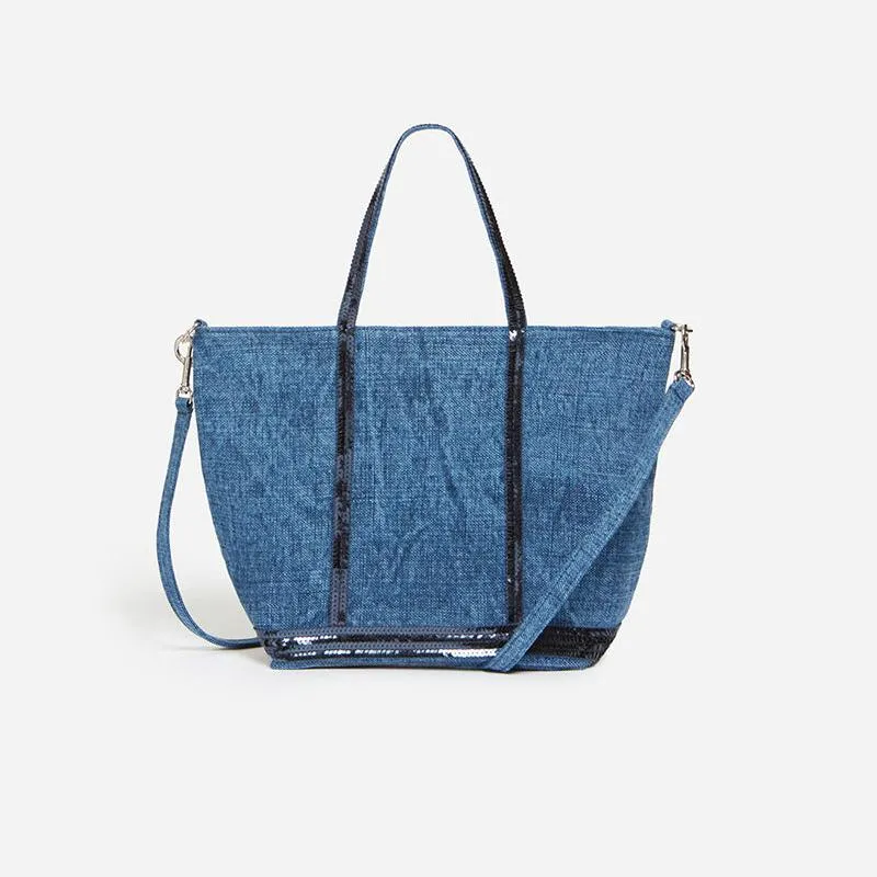VB - Cabas Linen Tote | Indigo