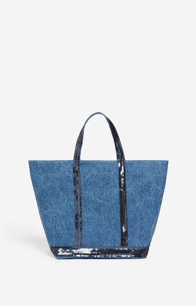 VB - Cabas Linen Tote | Indigo