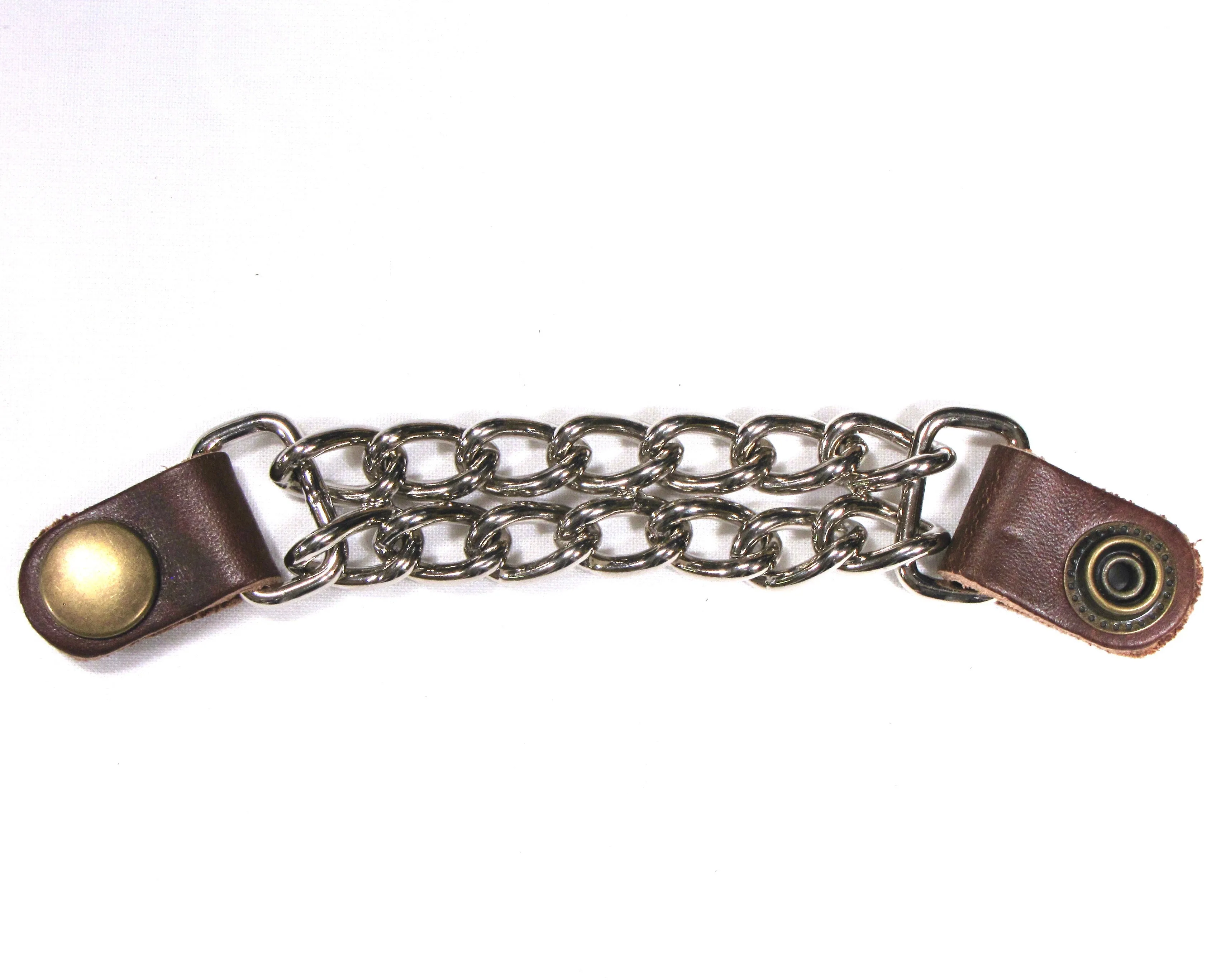 VEA-02-CB  4" Leather Vest Extender-Antique Brass