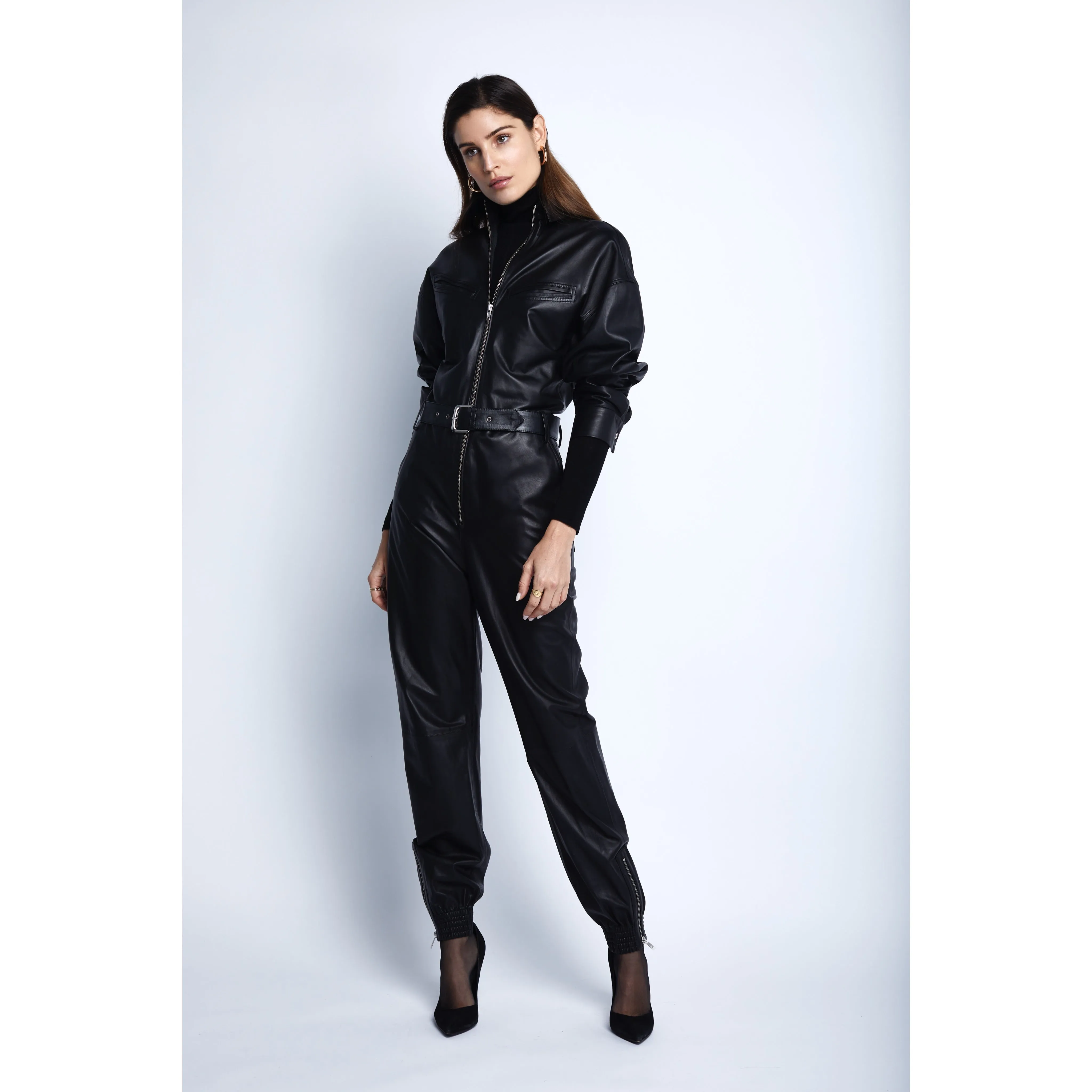Vegan Leather Jumpsuit | Women’s Clothing Boutique
