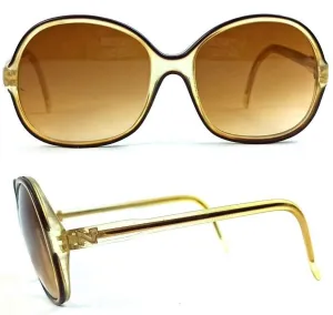 Vintage 1970s Nina Ricci Paris. Handpoured Acetate Sunglasses  130-2-F16