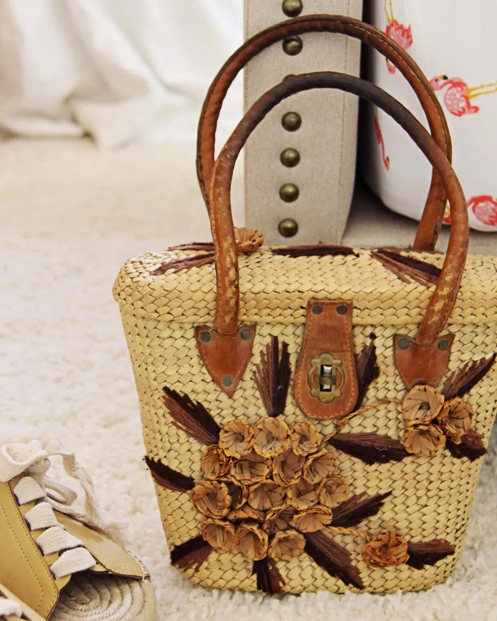 Vintage 60's Petit Grass Tote