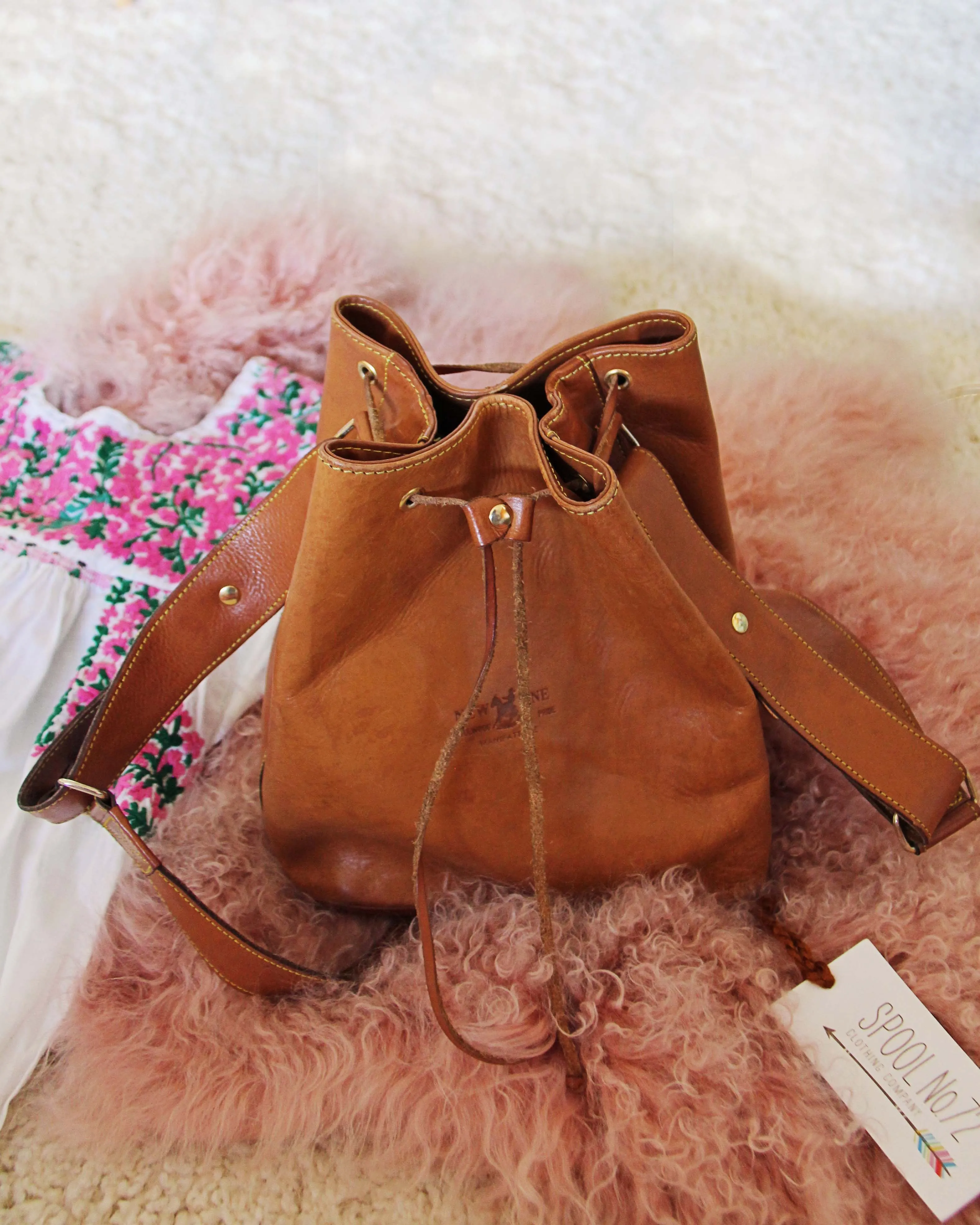 Vintage 70's Leather Tote