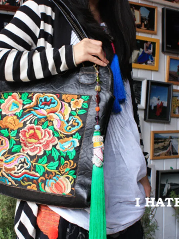 vintage embroidery shoulder bag