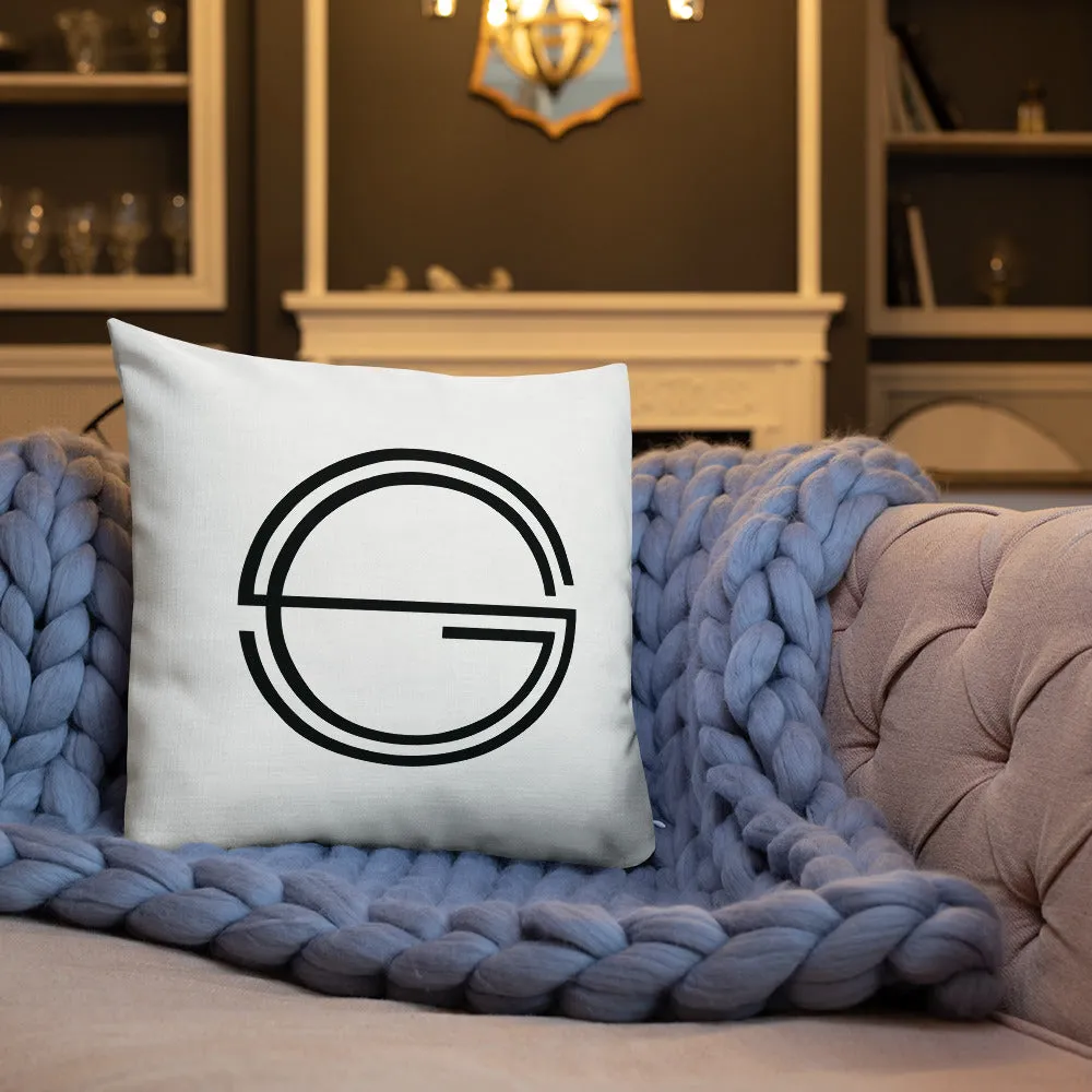 Vulnerable 2021 Black Type Lyric 1 and SG Logo Premium Pillow