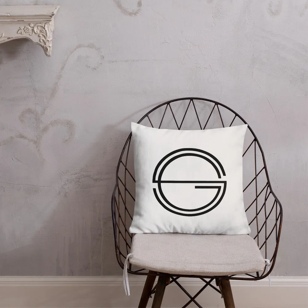 Vulnerable 2021 Black Type Lyric 1 and SG Logo Premium Pillow
