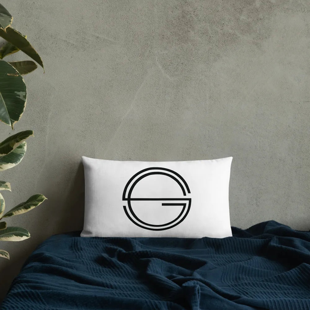 Vulnerable 2021 Black Type Lyric 1 and SG Logo Premium Pillow