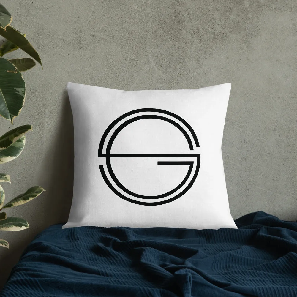 Vulnerable 2021 Black Type Lyric 1 and SG Logo Premium Pillow