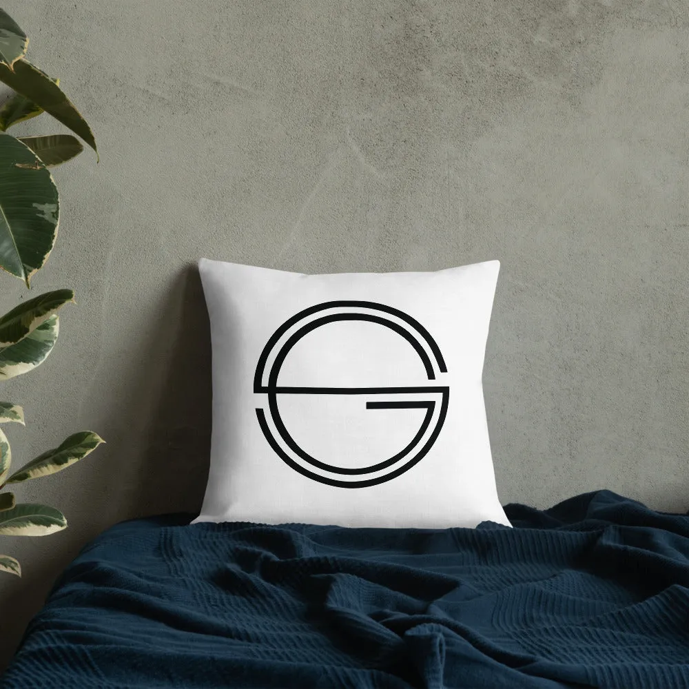 Vulnerable 2021 Black Type Lyric 1 and SG Logo Premium Pillow