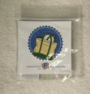 Wheelhaus Needlepoint  Boat Tote Green Needle minder