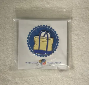 Wheelhaus Needlepoint Periwinkle Boat Tote Needle minder