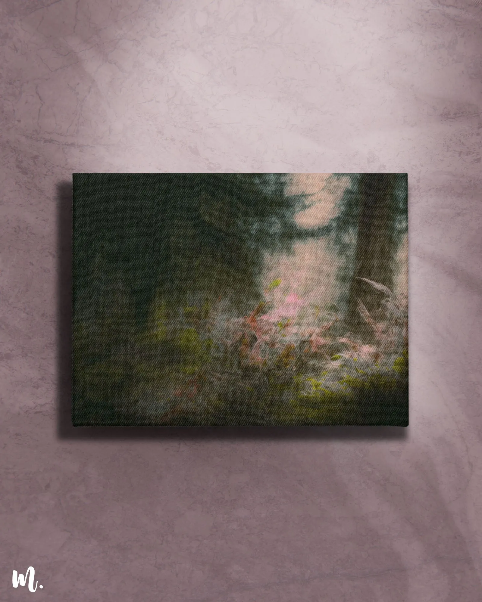 Whispering woods modern canvas art