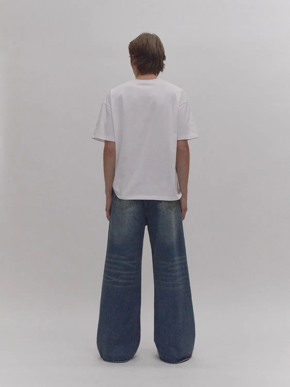 Wide Leg Jeans w/ Green Paracord