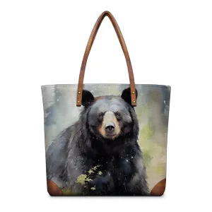 Wildlife Black Bear Classic Tote Vintage Natural Tranquility