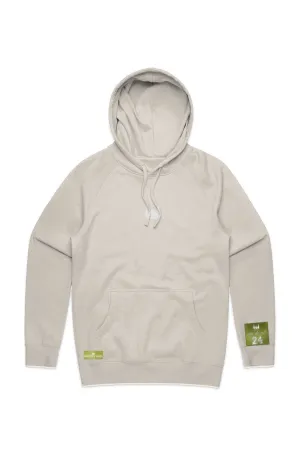 WOLFPACK UNLTD "STATEMENT" PREMIUM EMBROIDERED HOODIE | ECRU BEIGE