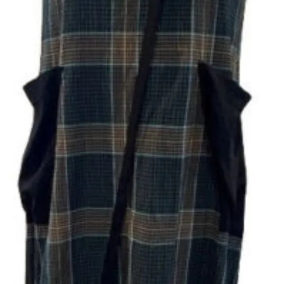 Women's Dolores sleeveless Green and Black Maxi Dress Perfect