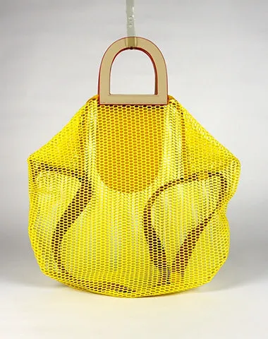 Womens Green Net Polyester Leather Tote Handbag Purse Polyester Tote Shoulder Bag Purse for Ladies