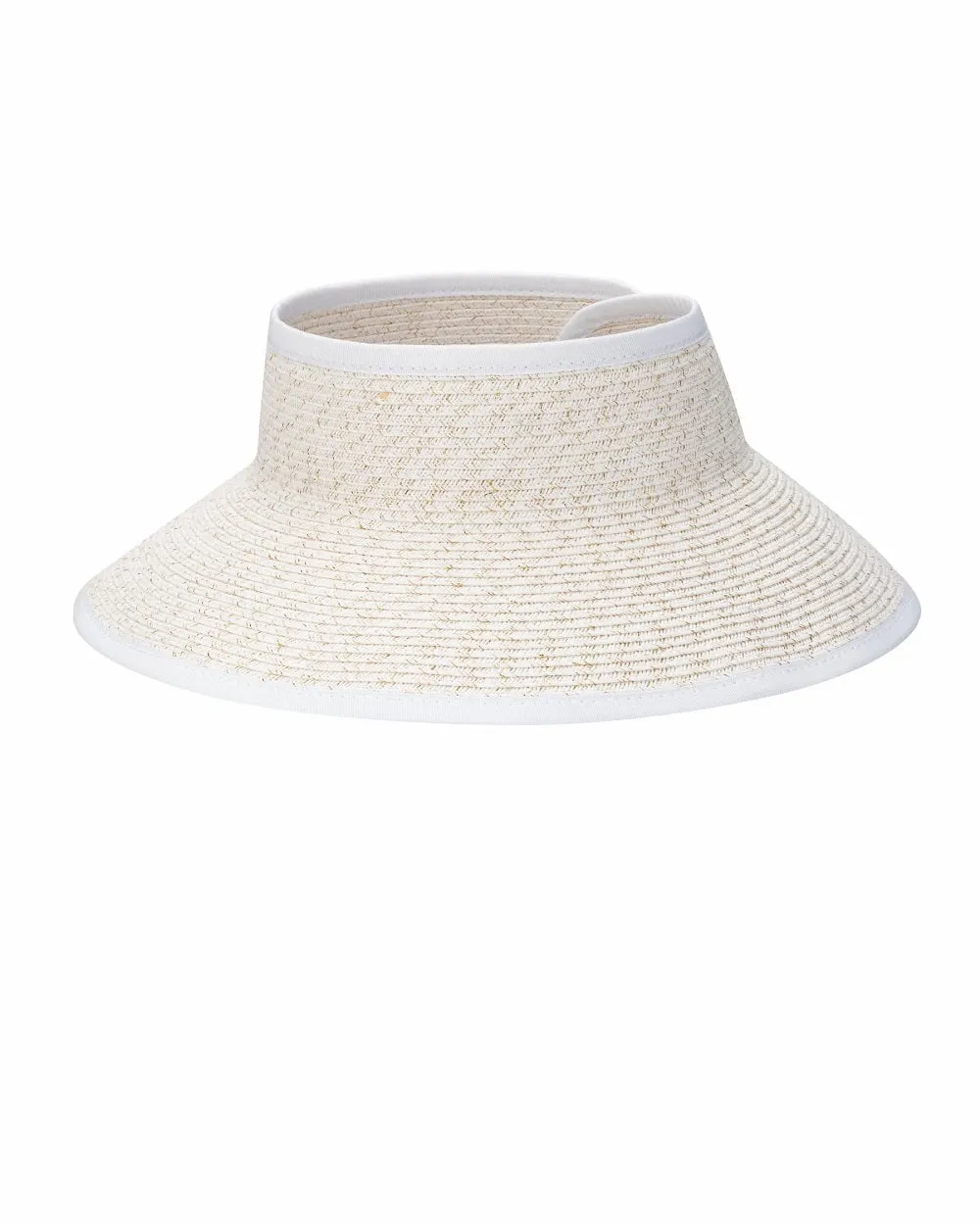 Women's Ultrabraid Mini Roll Up Visor With Gold Lurex