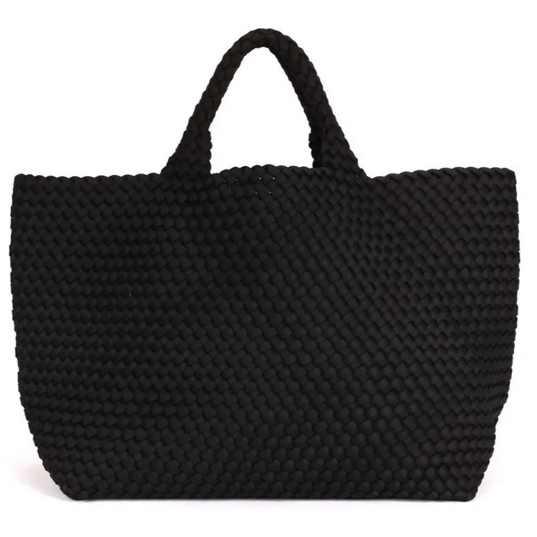 Woven Large Tote - Onyx