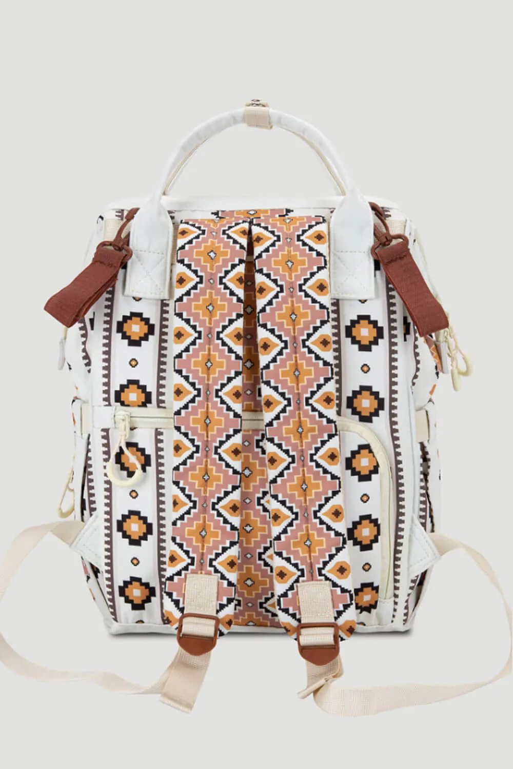 Wrangler Aztec Backpack for Women in Pink and Yellow | WG2204-9110-TN