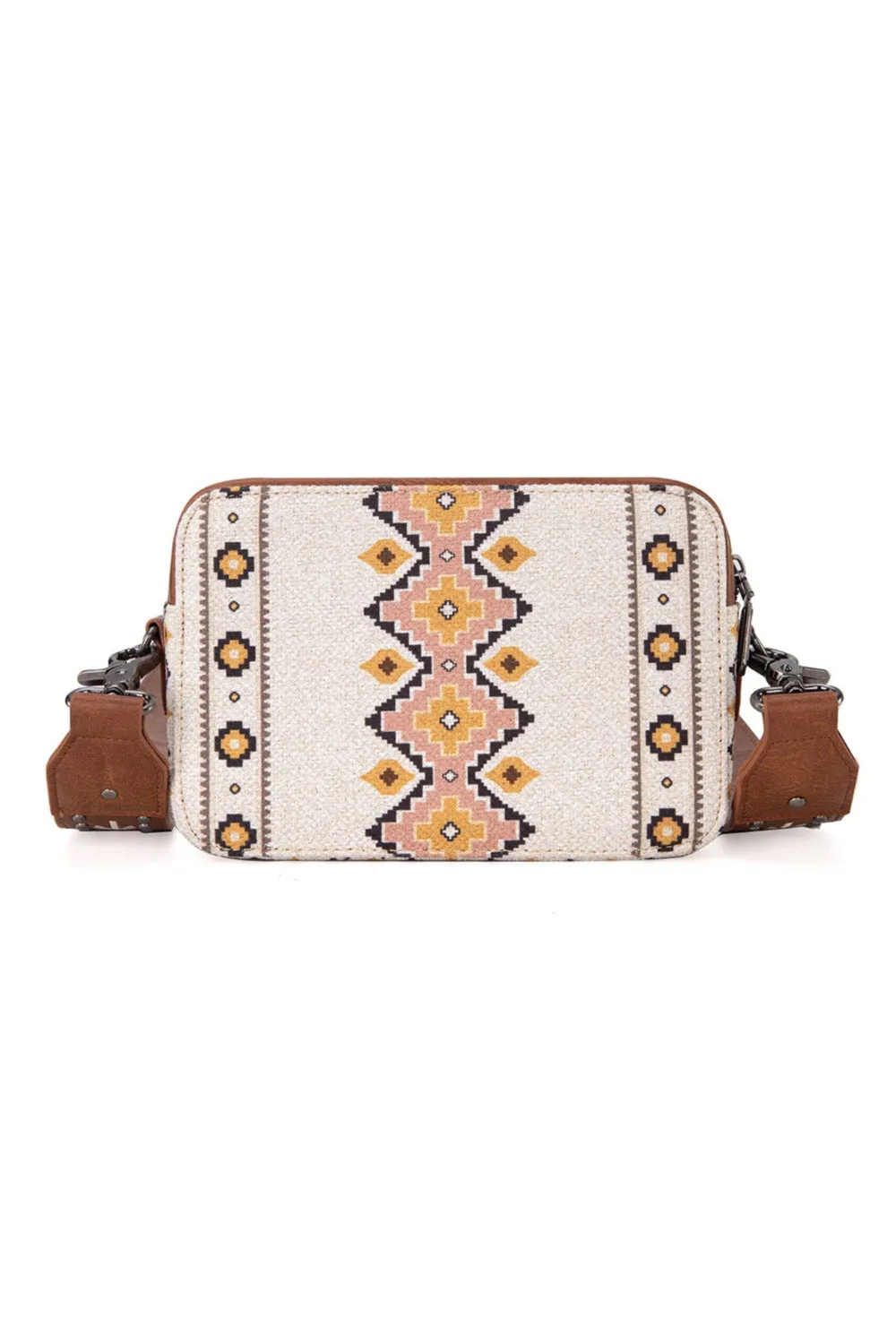 Wrangler Aztec Crossbody for Women in Coffee | WG2207-3003-CF