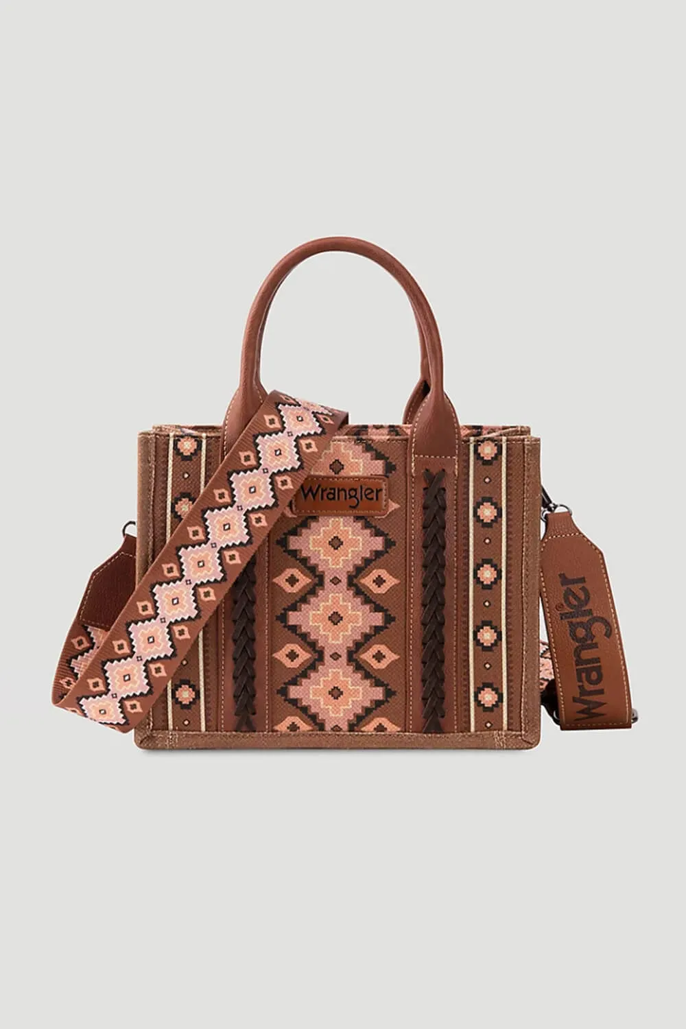 Wrangler Crossbody Tote Bag for Women in Dark Brown | WG2203-8120-DBR
