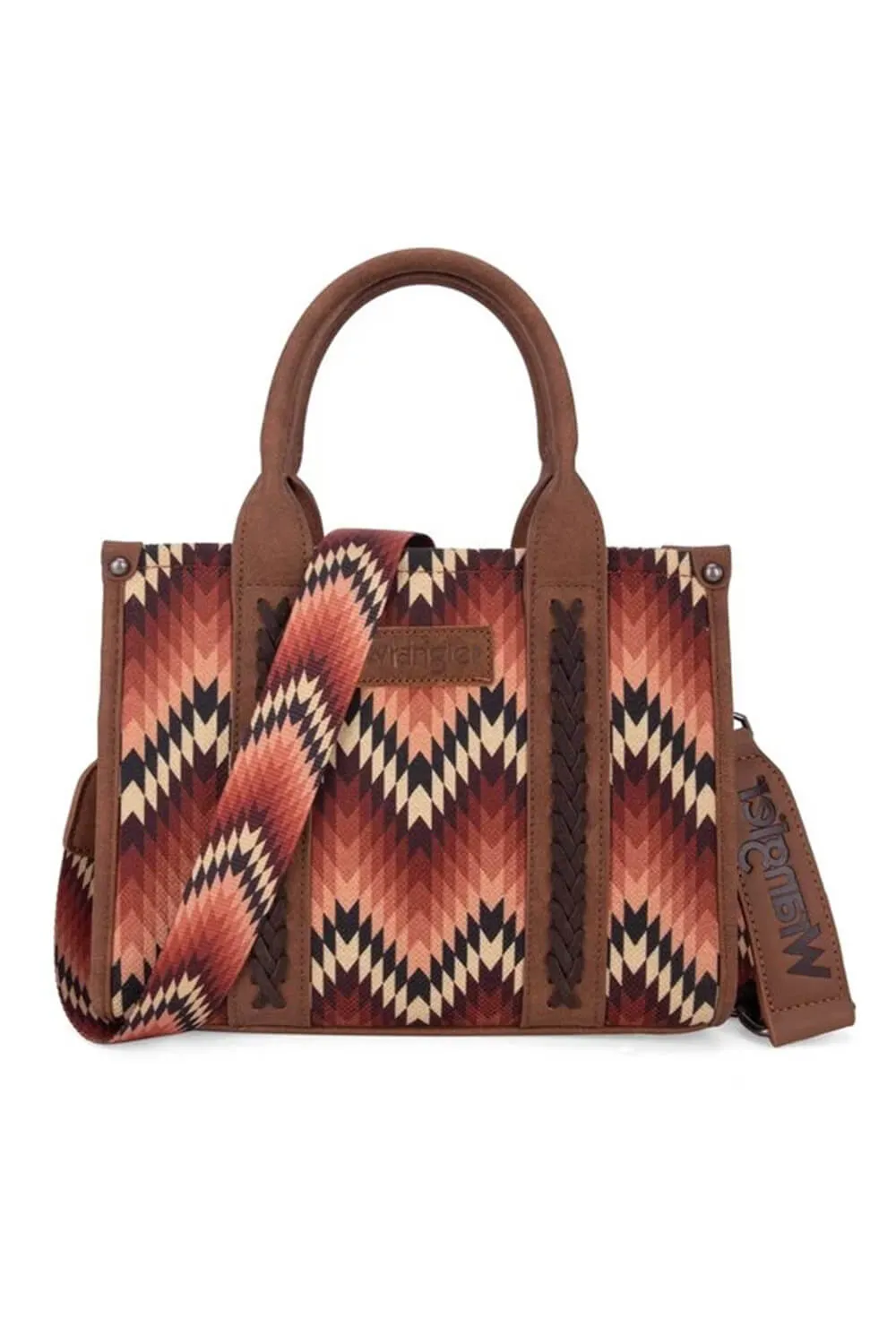 Wrangler Southwestern Small Tote for Women in Brown | WG2211-8120S-BR