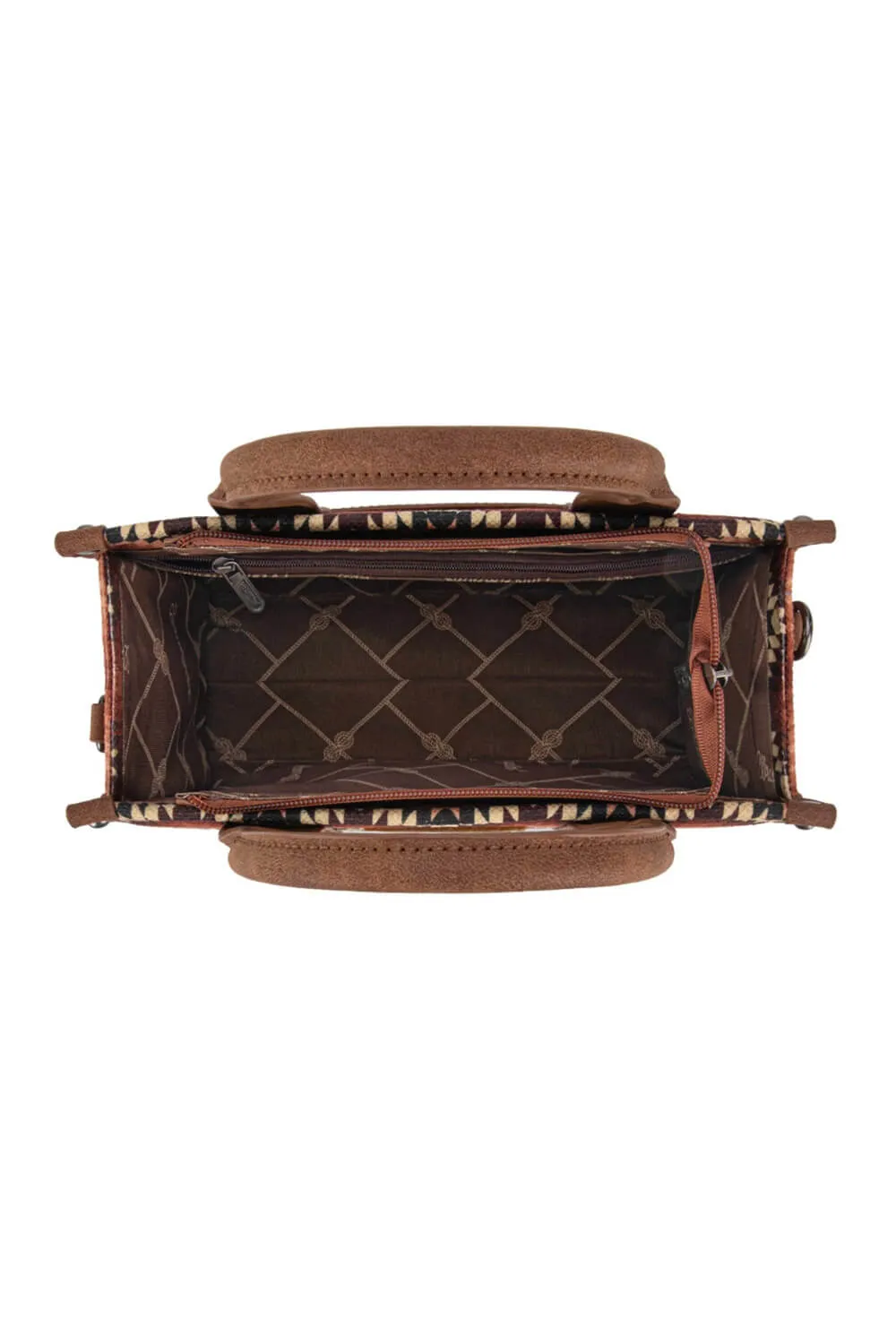 Wrangler Southwestern Small Tote for Women in Brown | WG2211-8120S-BR