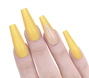 Yellow Coffin Nails