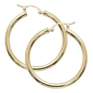 Yellow Gold Hoop Earrings