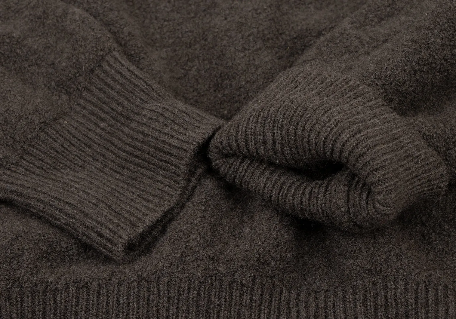 YOHJI YAMAMOTO JAPAN. RISMAT by Y's Rib Switching  Khaki-green Knit Sweater
