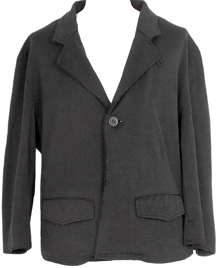 Yohji Yamamoto Japan. Y's Cutting Design Black PolyTech Jacket