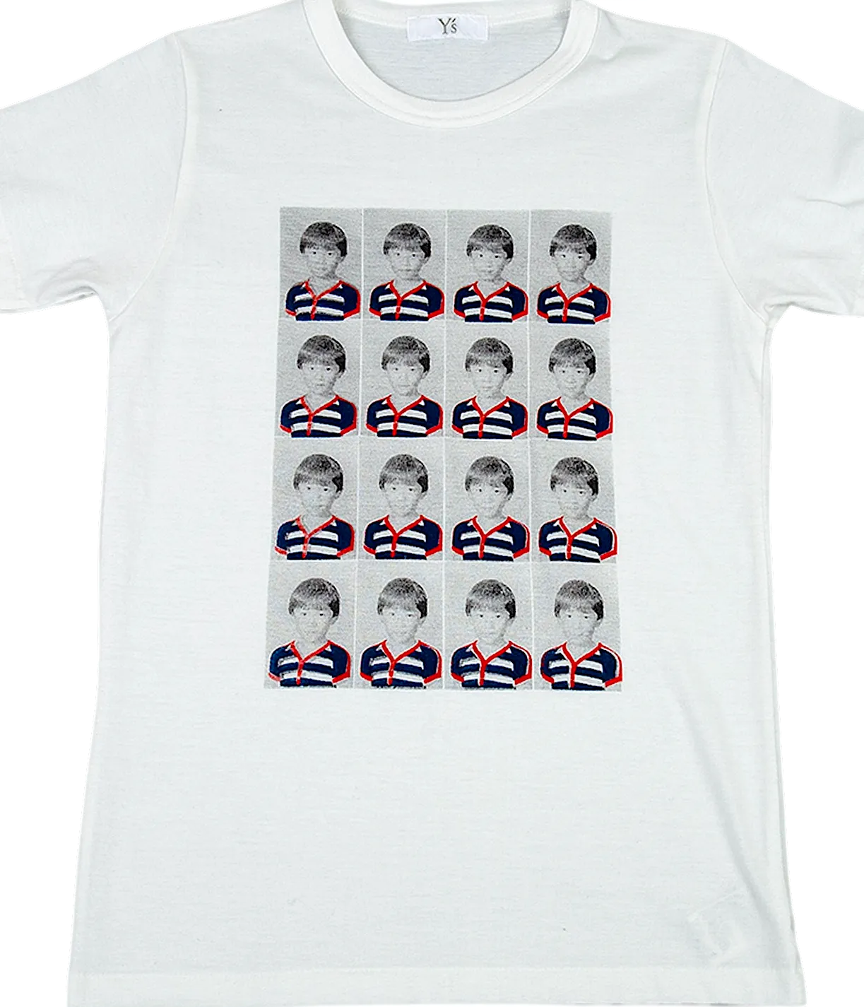 YOHJI YAMAMOTO JAPAN. Y's Printed White T Shirt