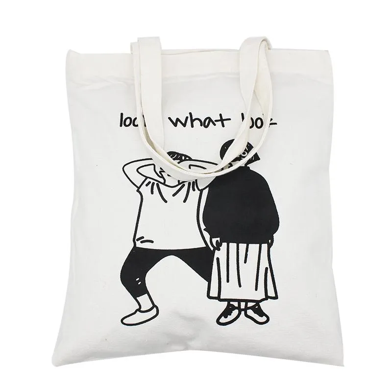 Zippered Canvas Tote Bag 39.3*34.6*2cm