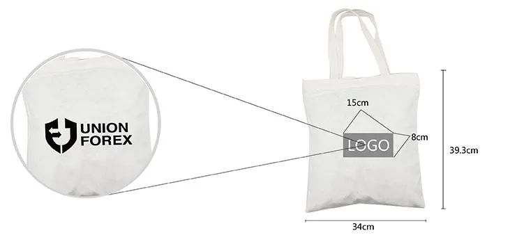 Zippered Canvas Tote Bag 39.3*34.6*2cm