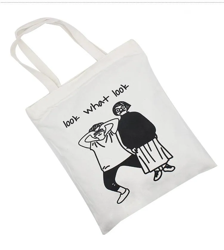 Zippered Canvas Tote Bag 39.3*34.6*2cm