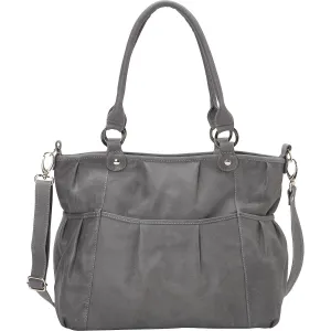 ZIPPERED CROSS-BODY TOTE