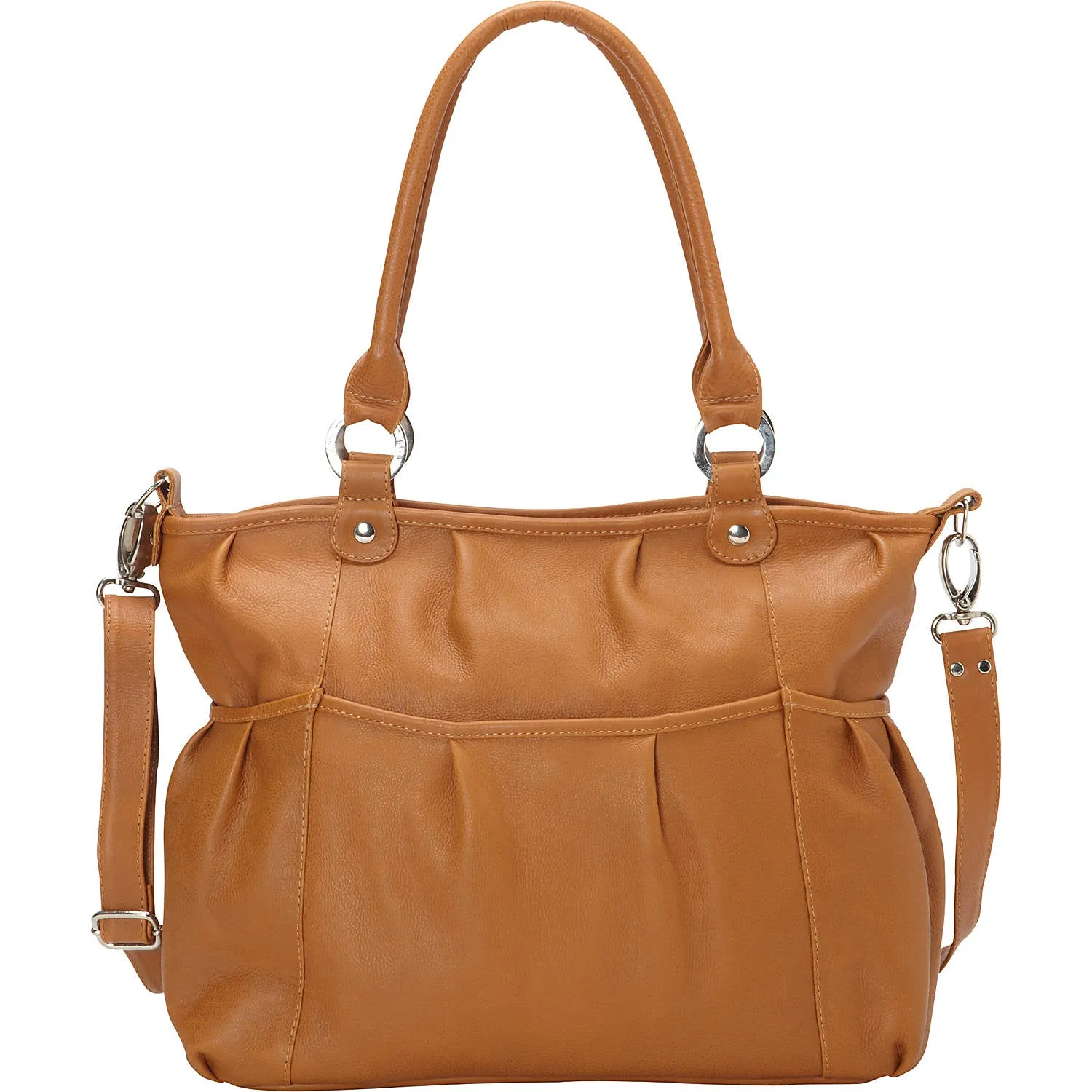 ZIPPERED CROSS-BODY TOTE
