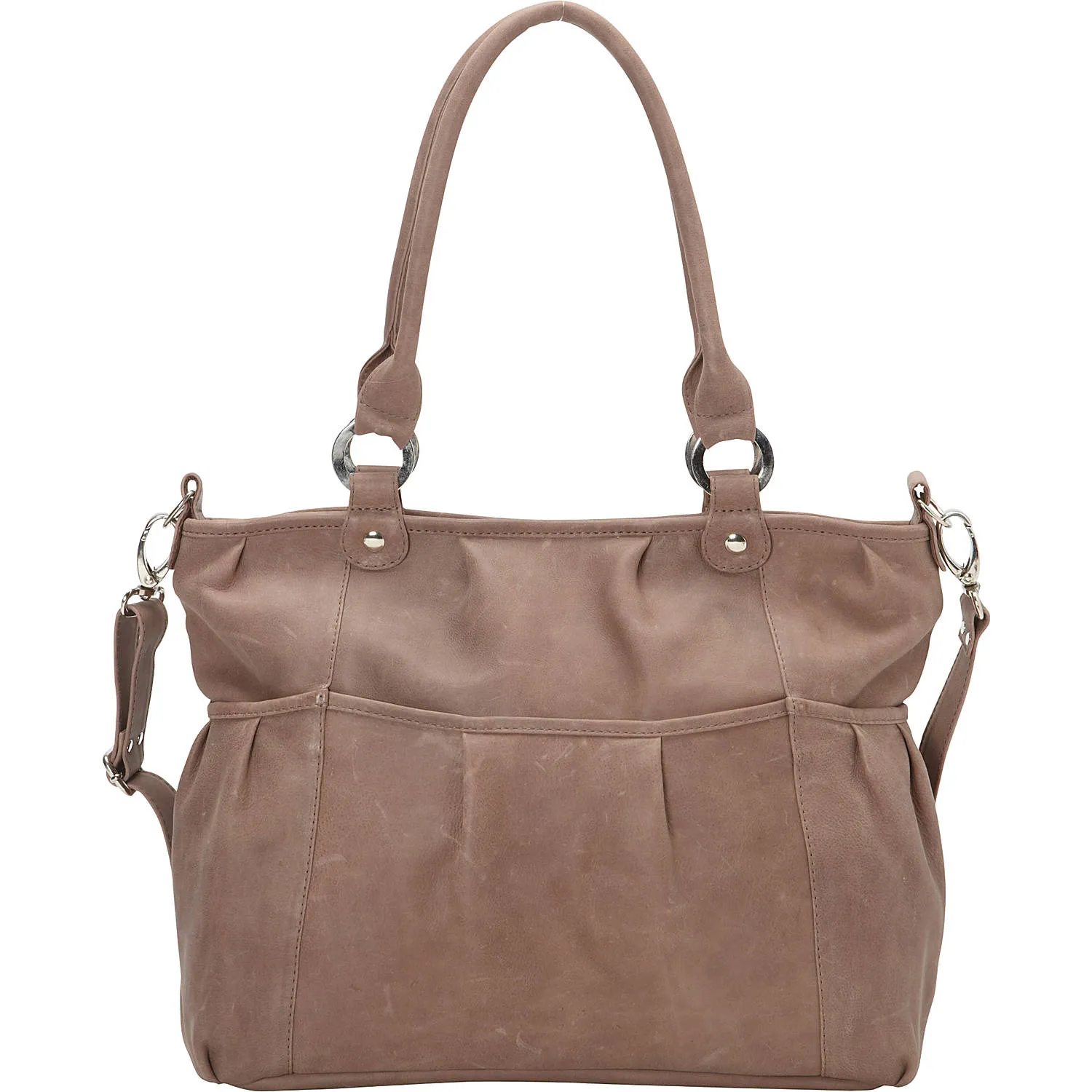 ZIPPERED CROSS-BODY TOTE