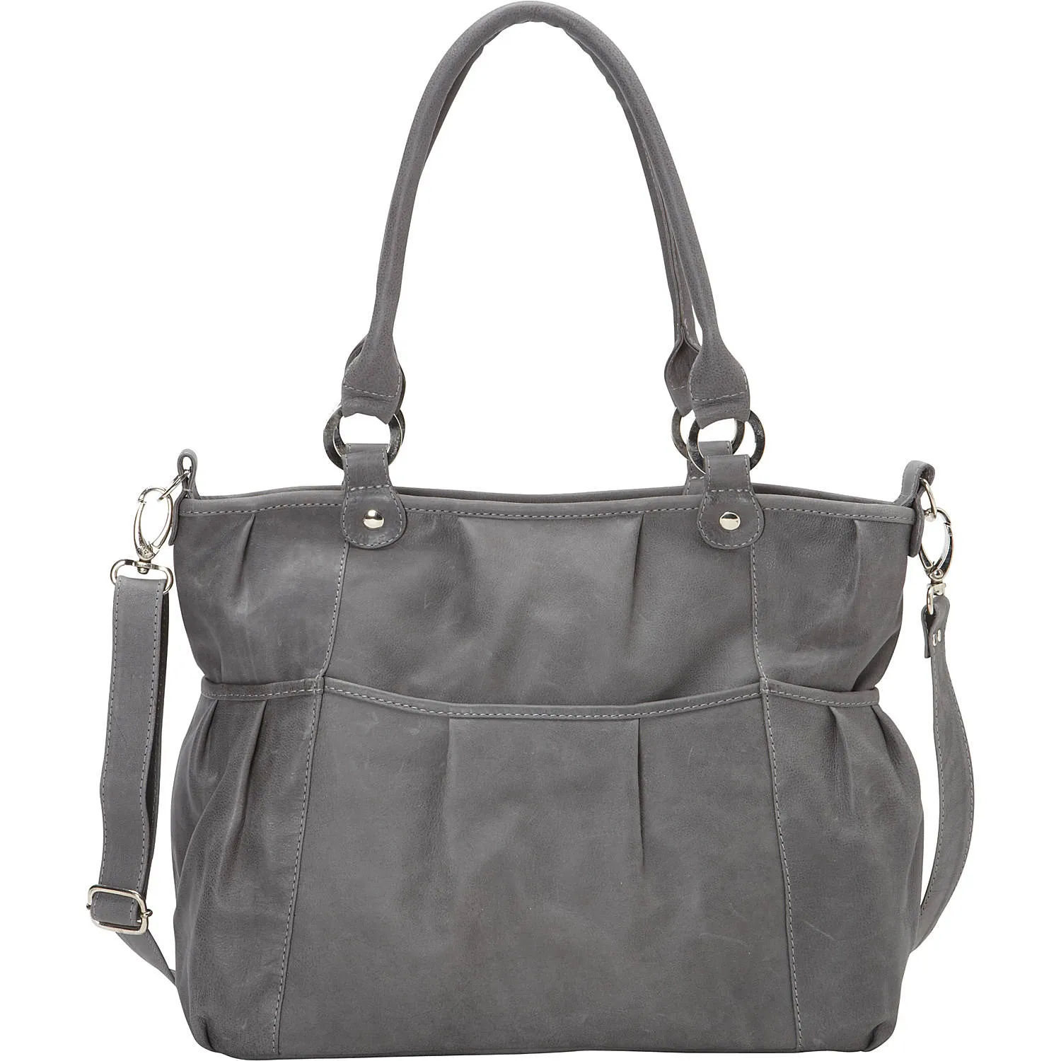 ZIPPERED CROSS-BODY TOTE