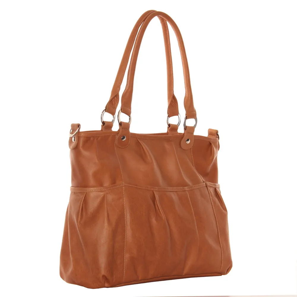 ZIPPERED CROSS-BODY TOTE