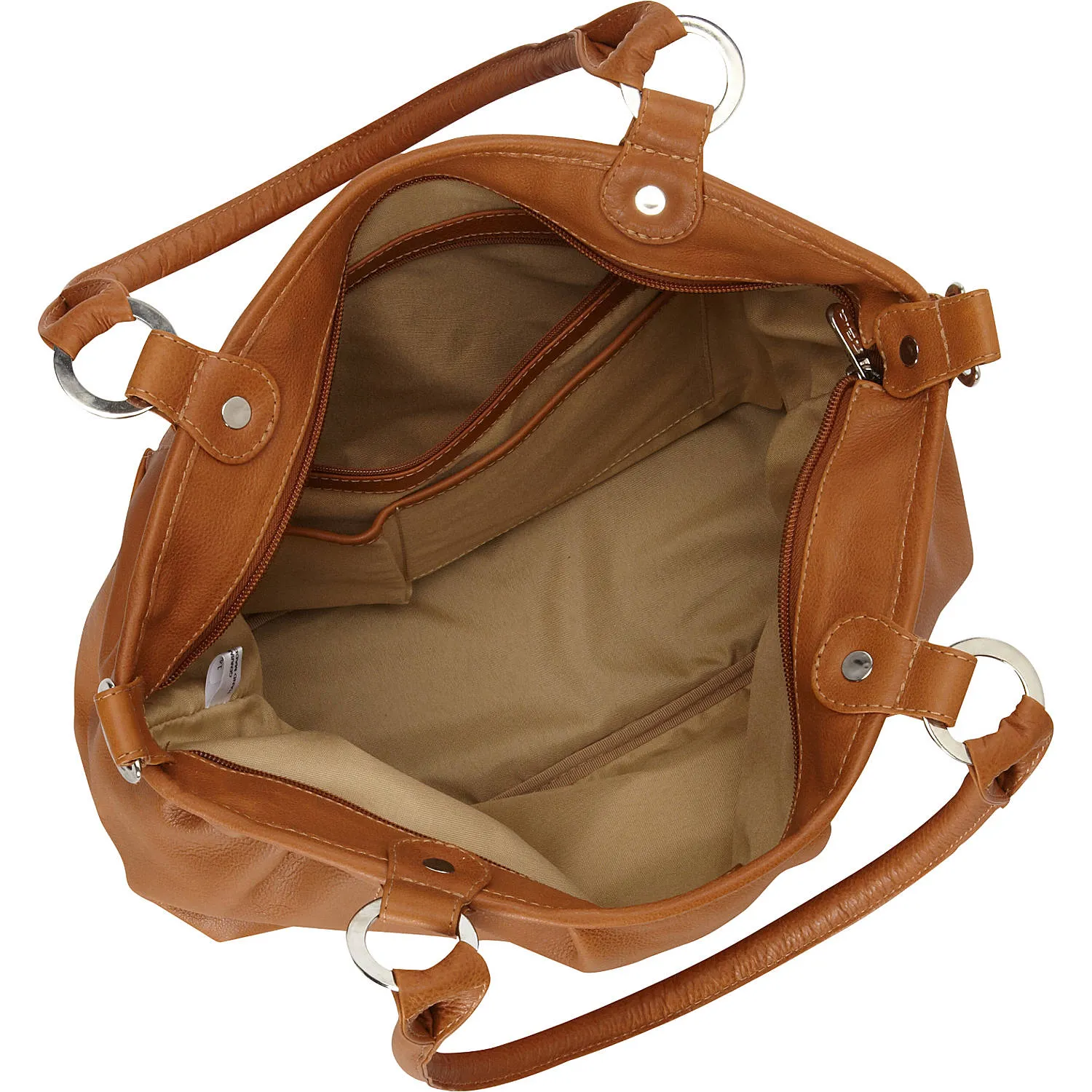 ZIPPERED CROSS-BODY TOTE