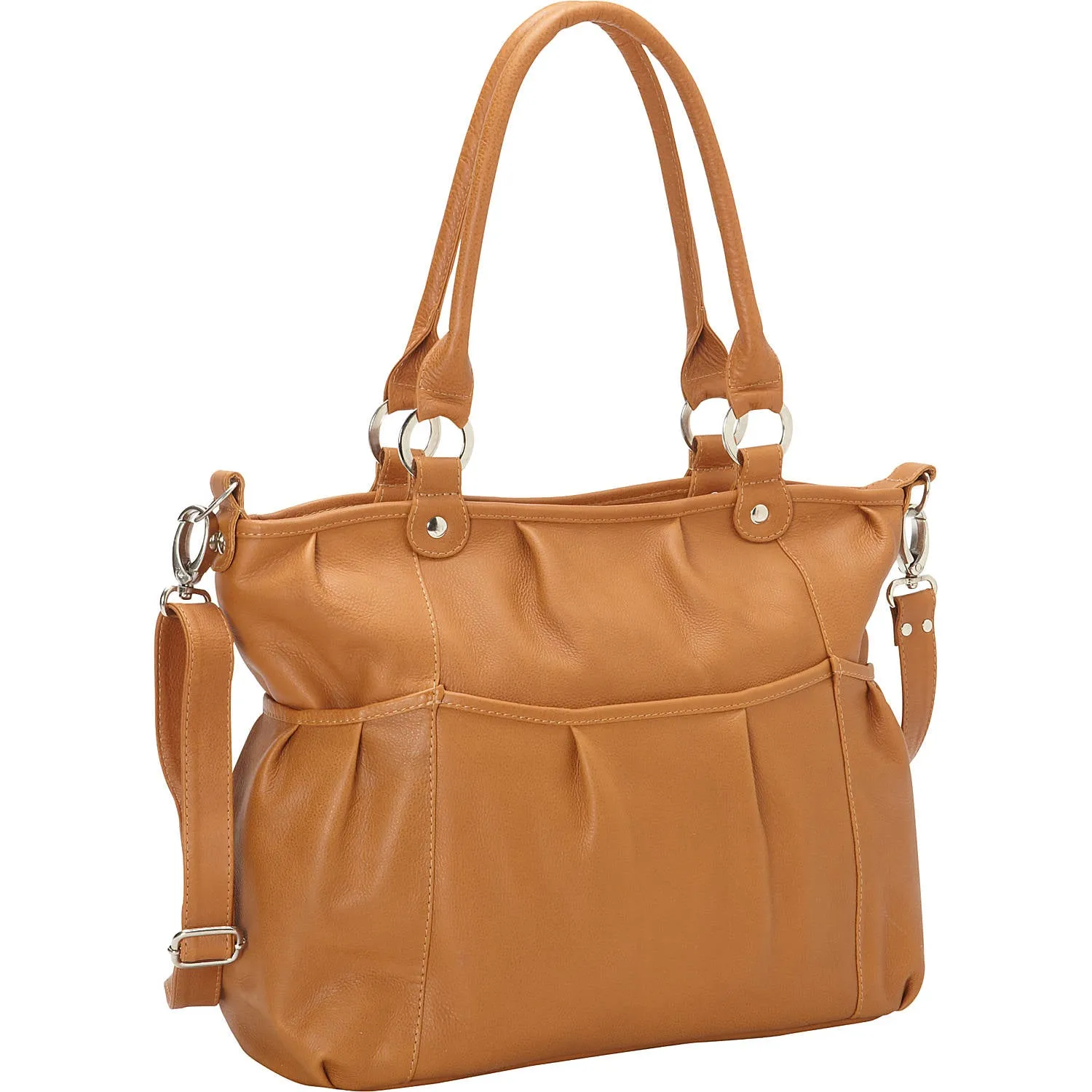 ZIPPERED CROSS-BODY TOTE