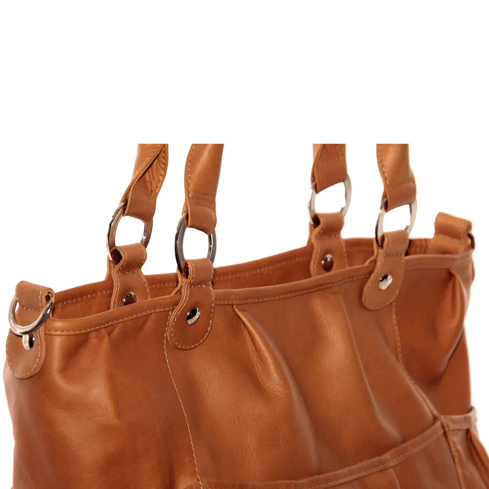 ZIPPERED CROSS-BODY TOTE